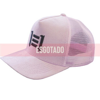 PRODUTO ESGOTADO – Boné Trucker Rosa em veludo