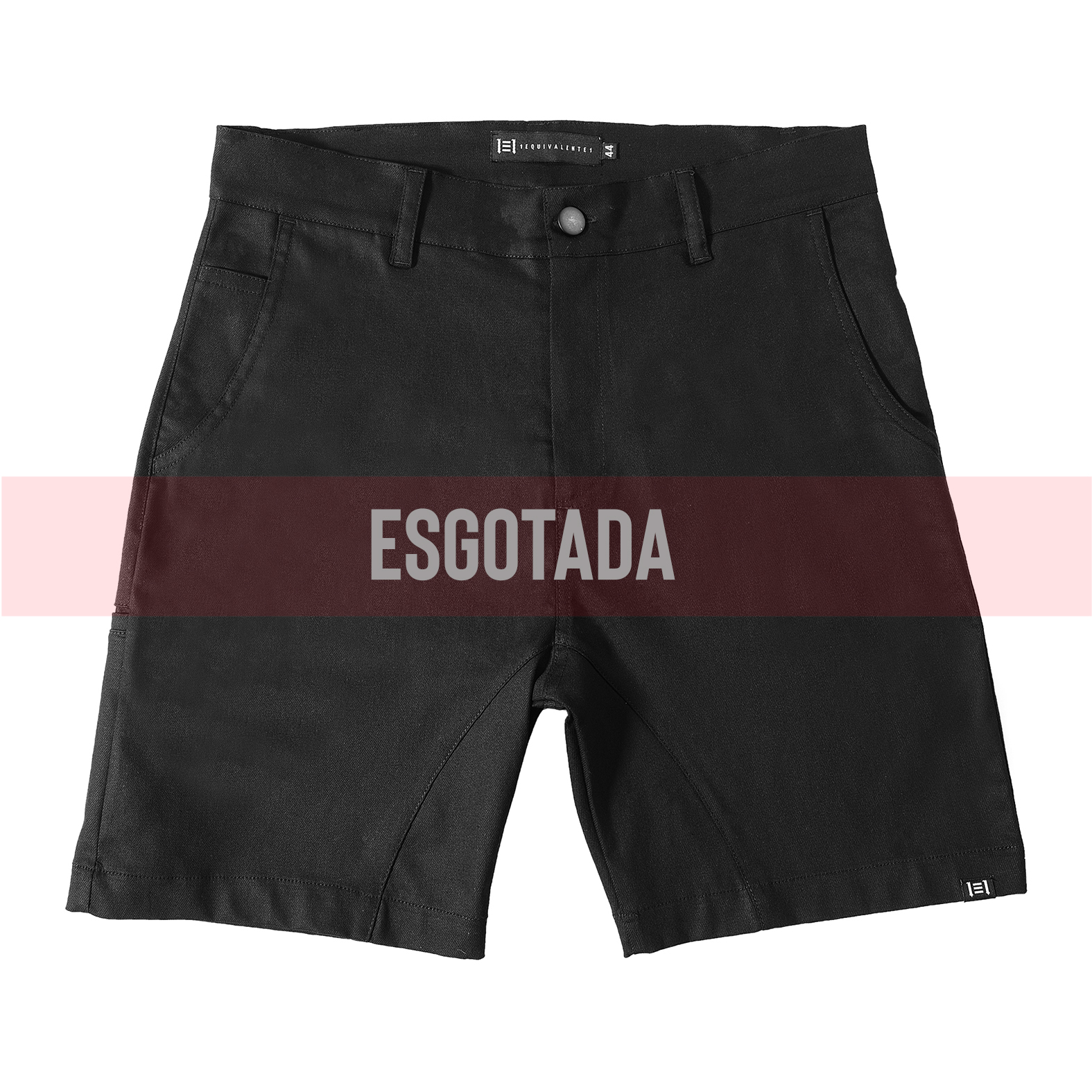 Bermuda Bolso Lateral Preta