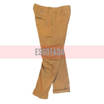 Calça Chino Cáqui -  Bolso lateral